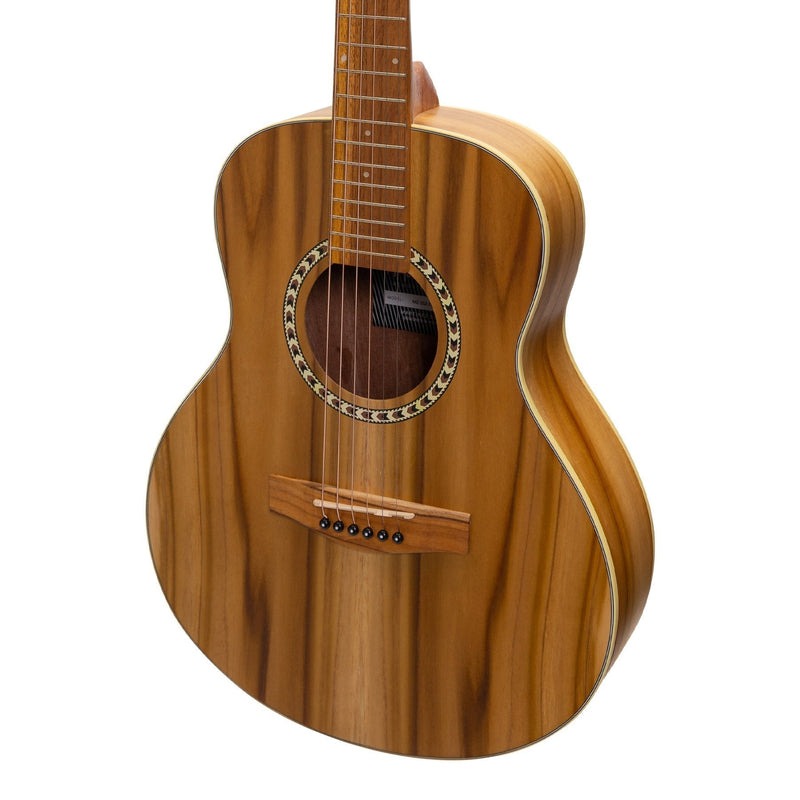 -Martinez Acoustic Short Scale Guitar (Jati-Teakwood)-Living Music