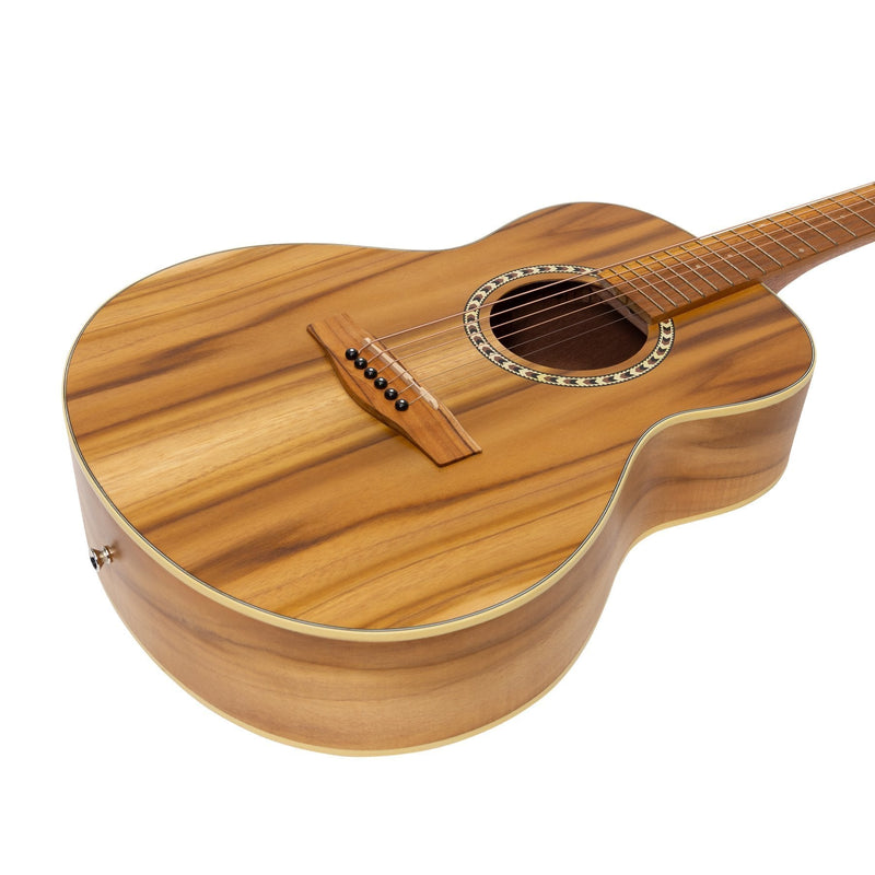 -Martinez Acoustic Short Scale Guitar (Jati-Teakwood)-Living Music