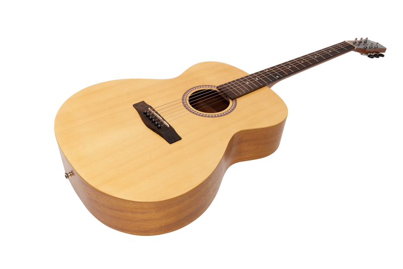 -Martinez Acoustic Small Body Guitar (Spruce/Koa)-Living Music