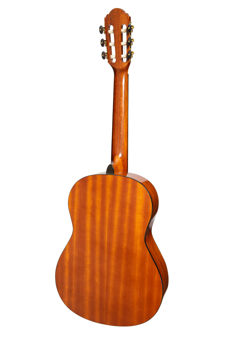 -Martinez G-Series Left Handed Full Size Electric Classical Guitar with Tuner (Natural-Gloss)-Living Music