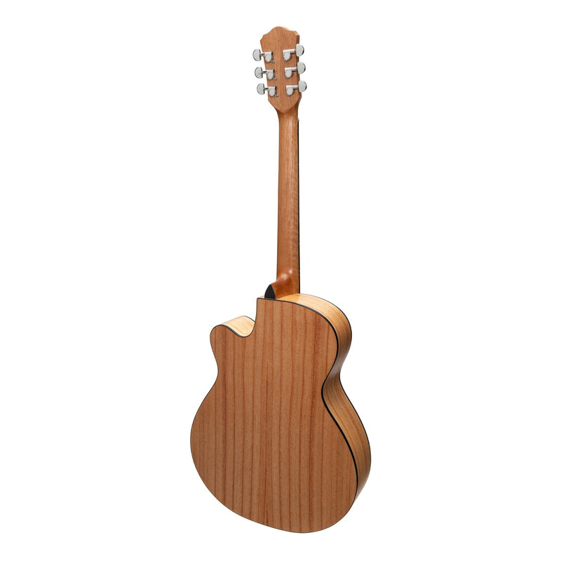 -Martinez Jazz Hybrid Acoustic-Electric Small Body Cutaway Guitar (Mindi-Wood)-Living Music