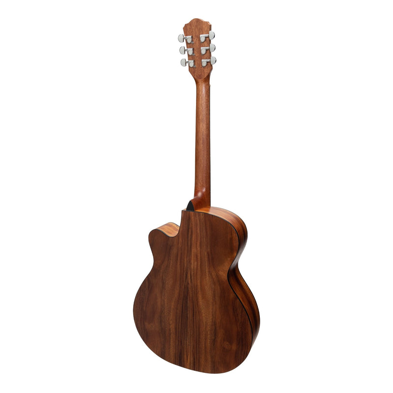 -Martinez Jazz Hybrid Acoustic-Electric Small Body Cutaway Guitar (Rosewood)-Living Music