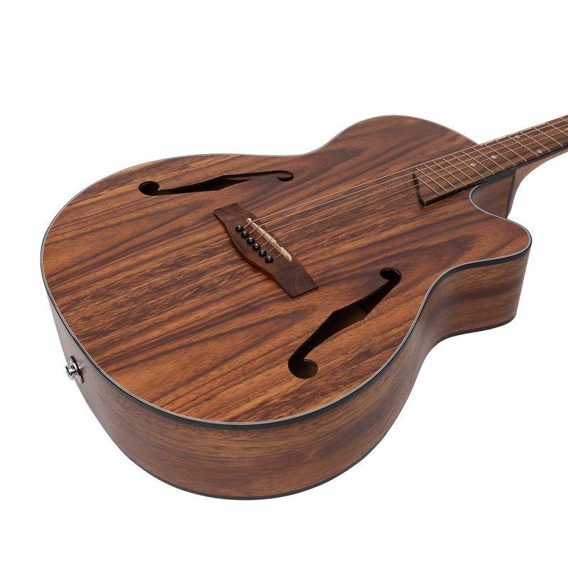 -Martinez Jazz Hybrid Acoustic-Electric Small Body Cutaway Guitar (Rosewood)-Living Music