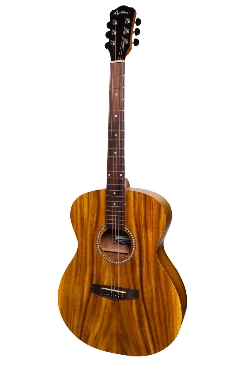 -Martinez Left Handed Acoustic Small Body Guitar (Koa)-Living Music