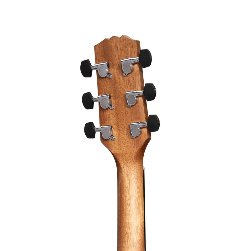 -Martinez 'Natural Series' Left Handed Spruce Top Acoustic-Electric Small Body Cutaway Guitar (Open Pore)-Living Music