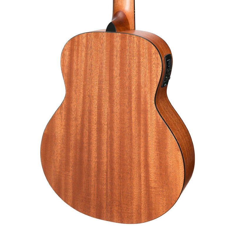 -Martinez 'Natural Series' Spruce Top 12-String Acoustic-Electric Mini Short Scale Guitar (Open Pore)-Living Music