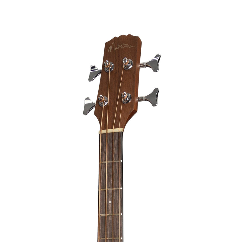 -Martinez 'Natural Series' Spruce Top Acoustic-Electric Bass Guitar (Open Pore)-Living Music