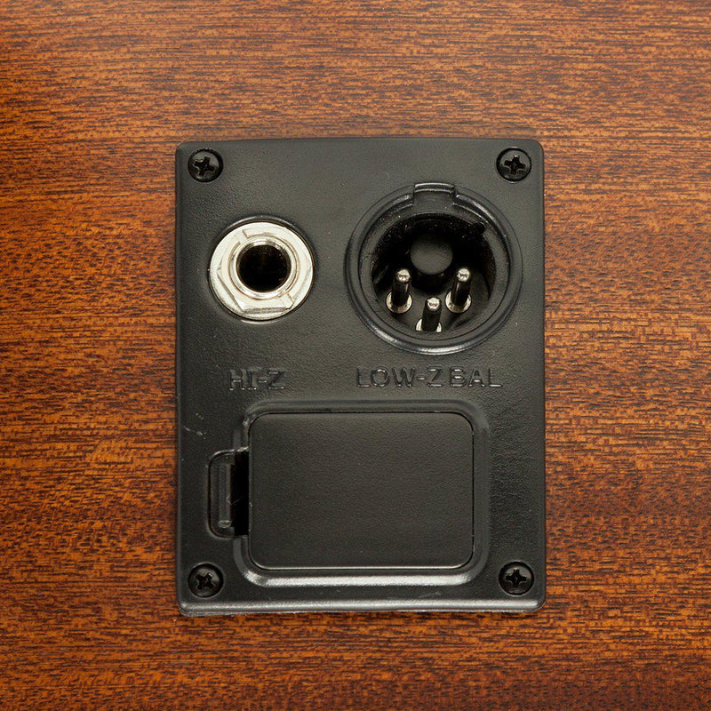 -Martinez 'Natural Series' Spruce Top Acoustic-Electric Cutaway Bass Guitar (Open Pore)-Living Music