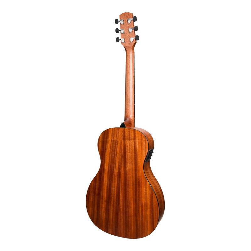 -Martinez 'Natural Series' Spruce Top Acoustic-Electric Parlour Guitar (Open Pore)-Living Music
