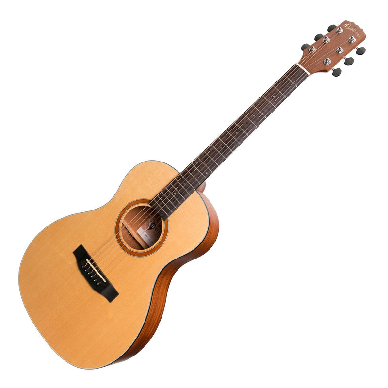 -Martinez 'Natural Series' Spruce Top Acoustic-Electric Parlour Guitar (Open Pore)-Living Music