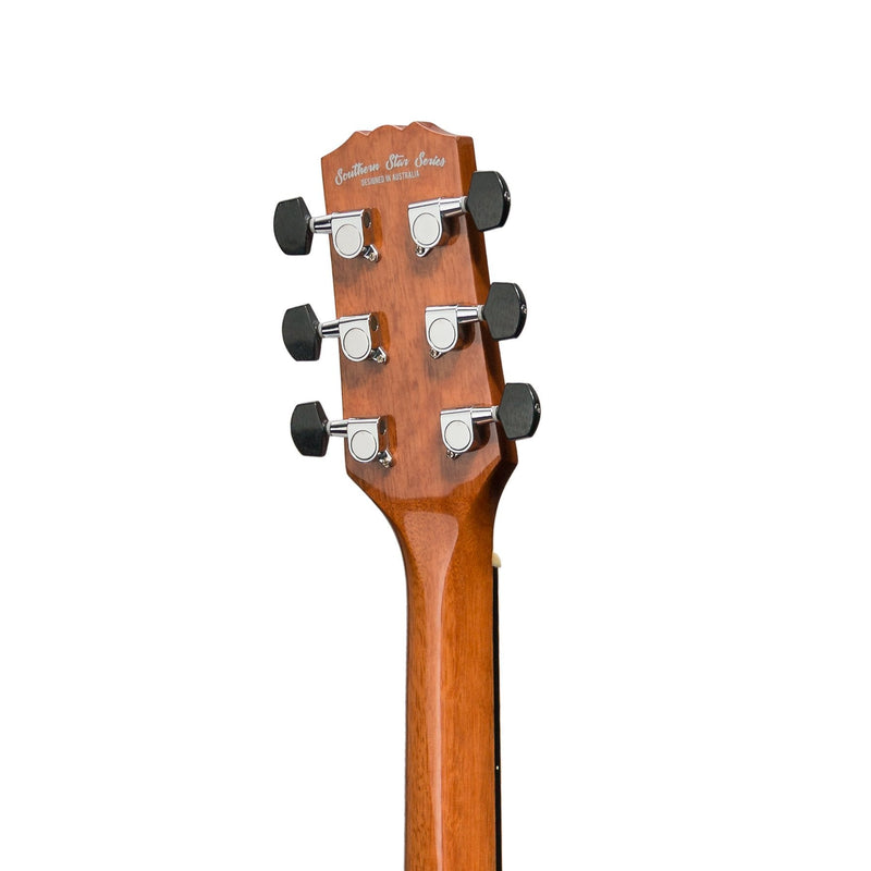 -Martinez 'Southern Star Series' Koa Solid Top Acoustic-Electric Small Body Cutaway Guitar (Natural Gloss)-Living Music