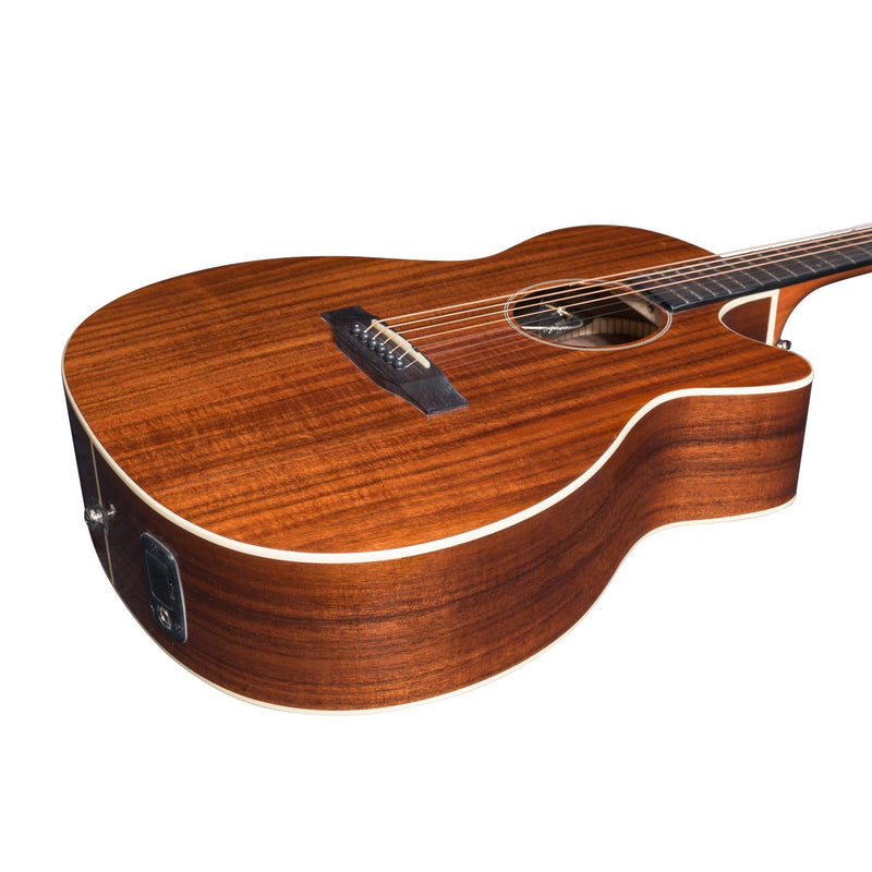 -Martinez 'Southern Star Series' Koa Solid Top Acoustic-Electric Small Body Cutaway Guitar (Natural Gloss)-Living Music