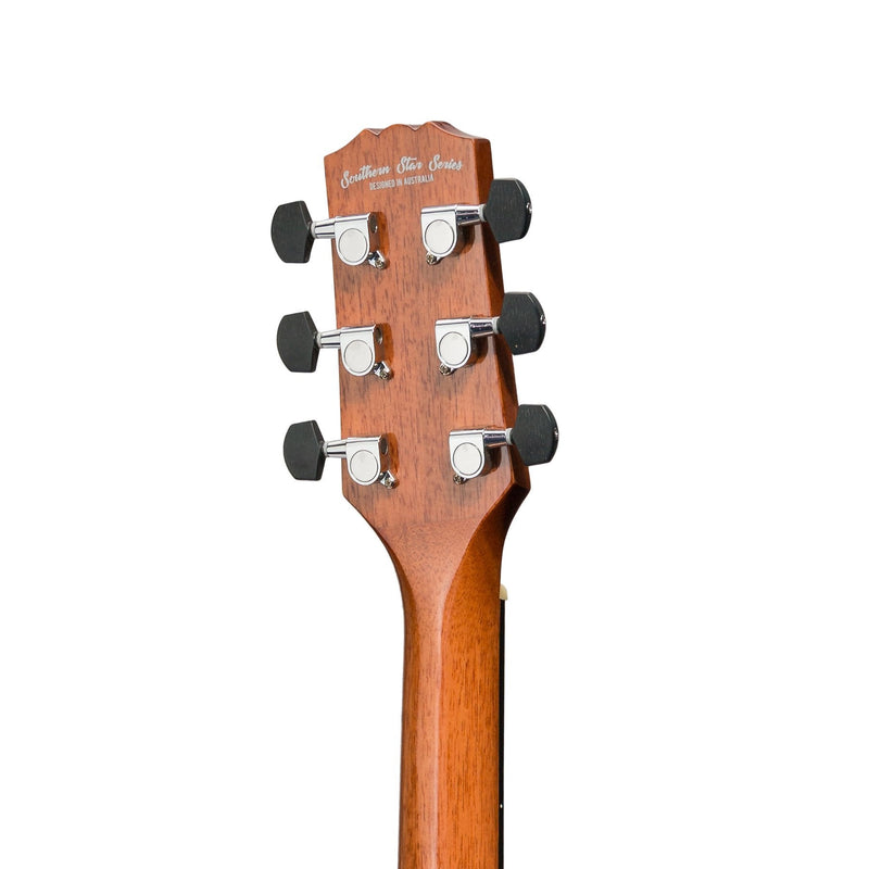 -Martinez 'Southern Star Series' Koa Solid Top Acoustic-Electric TS-Mini Guitar (Natural Gloss)-Living Music