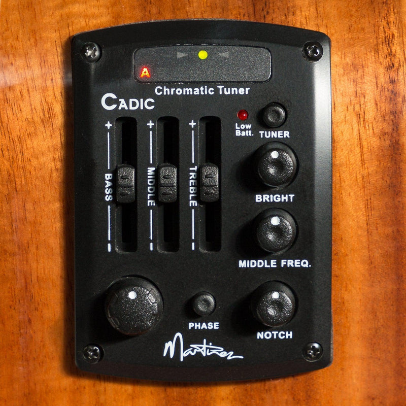 -Martinez 'Southern Star Series' Koa Solid Top Acoustic-Electric TS-Mini Guitar (Natural Gloss)-Living Music