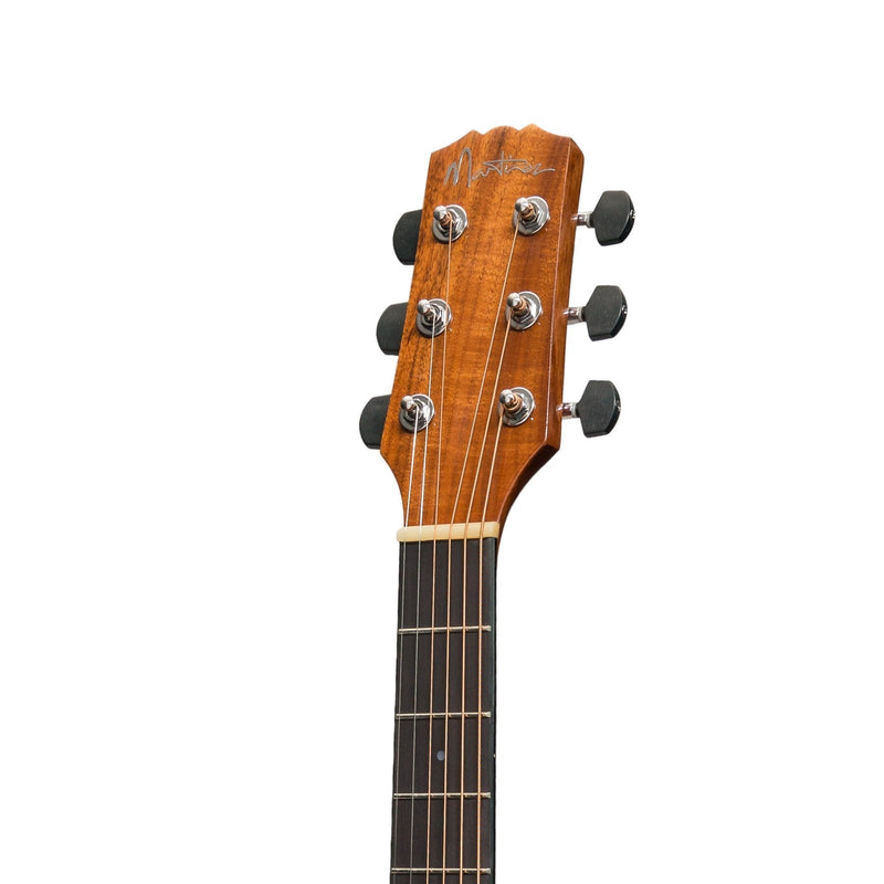 -Martinez 'Southern Star Series' Left Handed Koa Solid Top Acoustic-Electric Small Body Cutaway Guitar (Natural Gloss)-Living Music
