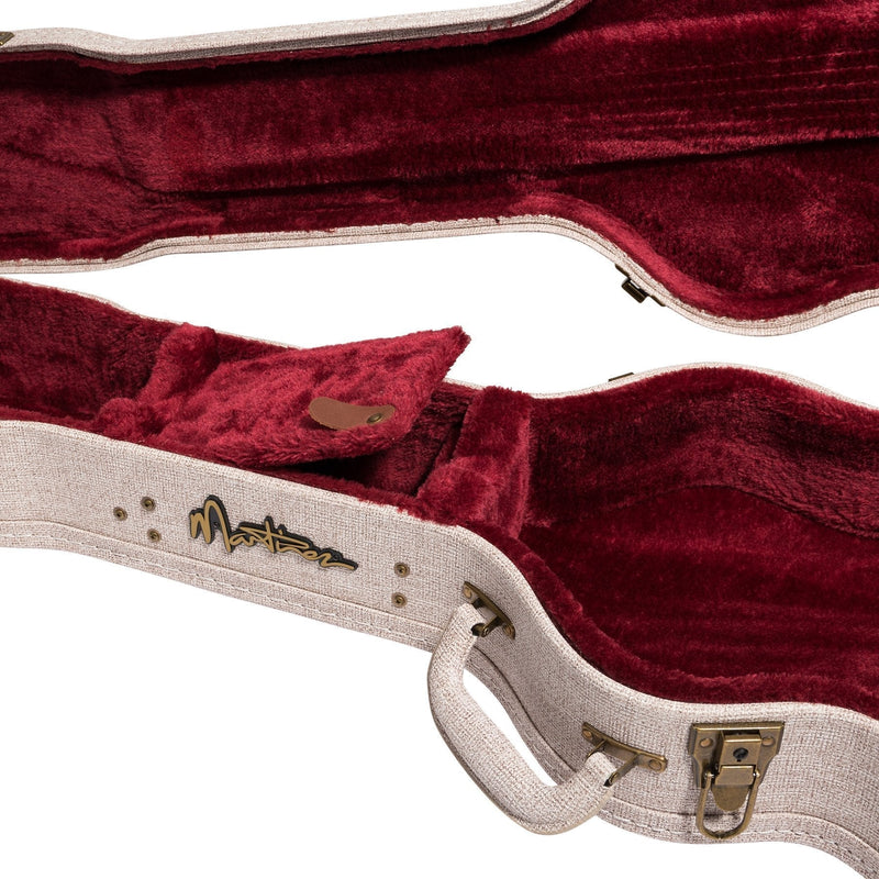 -Martinez 'Southern Star Series' Left Handed Koa Solid Top Acoustic-Electric TS-Mini Guitar (Natural Gloss)-Living Music