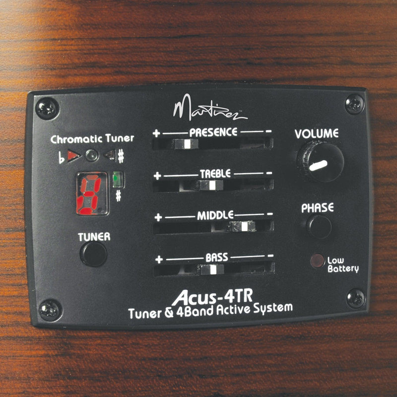 -Martinez 'Southern Star Series' Left Handed Spruce Solid Top Acoustic-Electric Classical Cutaway Guitar (Natural Gloss)-Living Music