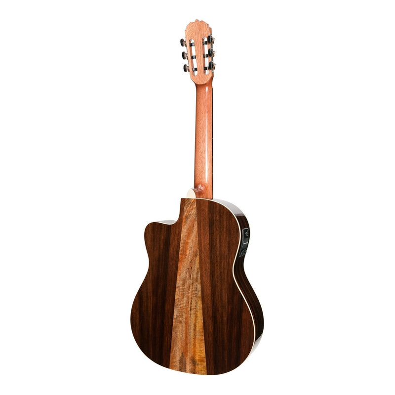-Martinez 'Southern Star Series' Spruce Solid Top Acoustic-Electric Classical Cutaway Guitar (Natural Gloss)-Living Music