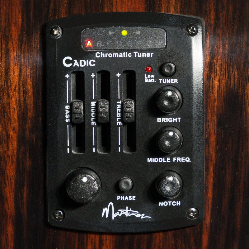 -Martinez 'Southern Star Series' Spruce Solid Top Acoustic-Electric Small Body Cutaway Guitar (Natural Gloss)-Living Music