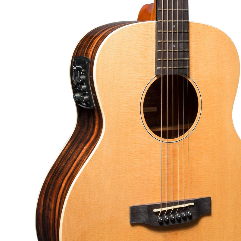 -Martinez 'Southern Star Series' Spruce Solid Top Acoustic-Electric TS-Mini Guitar (Natural Gloss)-Living Music