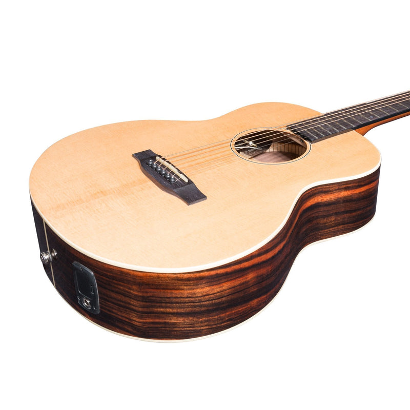 -Martinez 'Southern Star Series' Spruce Solid Top Acoustic-Electric TS-Mini Guitar (Natural Gloss)-Living Music