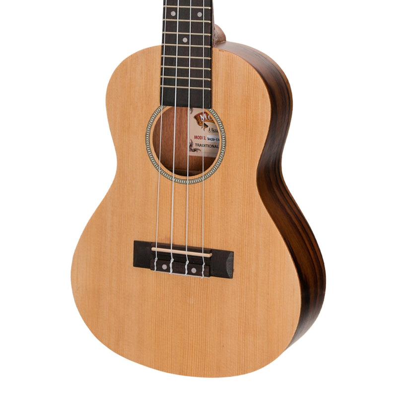 -Mojo 'SZ40 Series' Spruce Top and Rosewood Back & Sides Concert Ukulele (Natural Satin)-Living Music