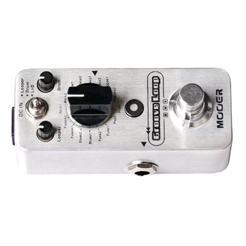 looper drum pedal Mooer 'Groove Loop' Drum Machine & Looper Micro Guitar Effects Pedal – Living Music
