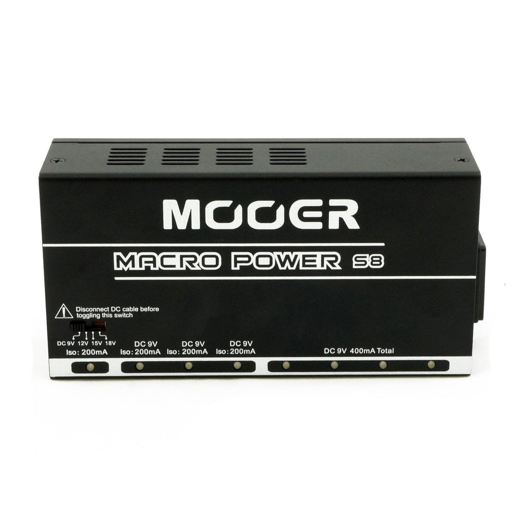 MEP-MACS8-Mooer 'Macro Power' 8-Port Effects Pedal Power Supply-Living Music