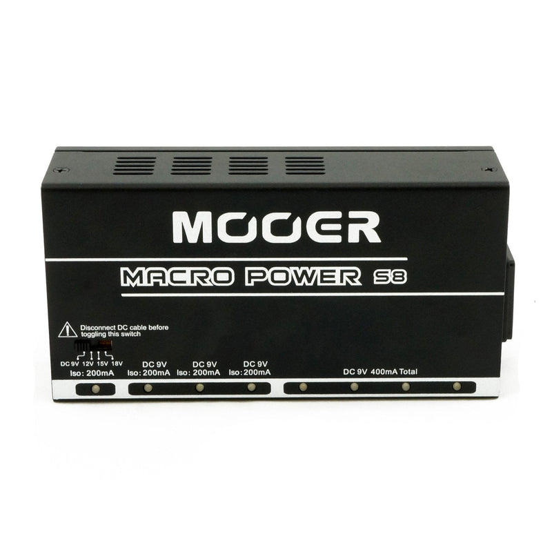-Mooer 'Macro Power' 8-Port Effects Pedal Power Supply-Living Music