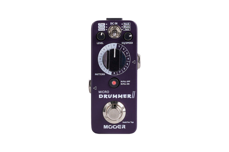 -Mooer 'Micro Drummer MKII' Mini Drum Machine Effects Pedal-Living Music