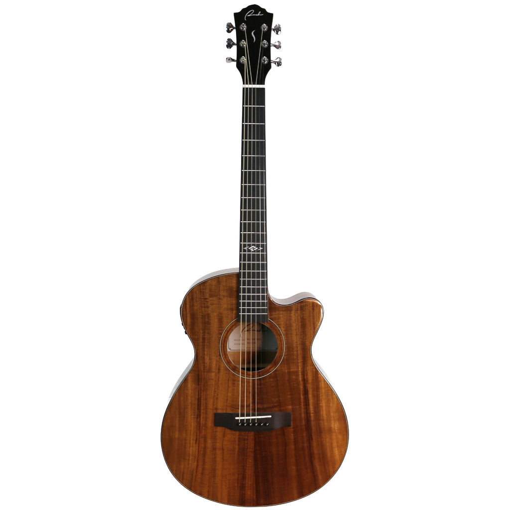 -Ranch 'Series 48' Folk Cutaway Acoustic-Electric Guitar (Natural Gloss)-Living Music