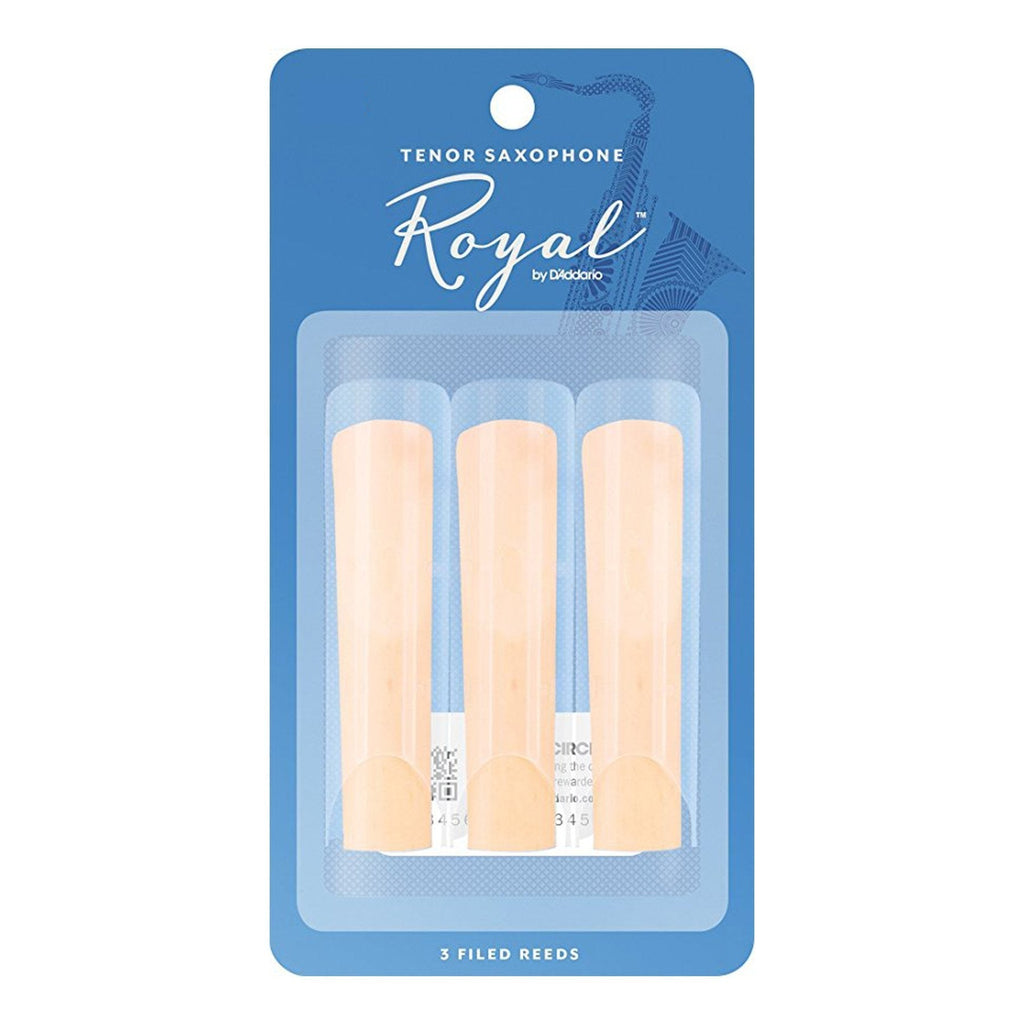 -Rico Royal 3 Pack Tenor Saxophone Reeds (Size 1.5)-Living Music