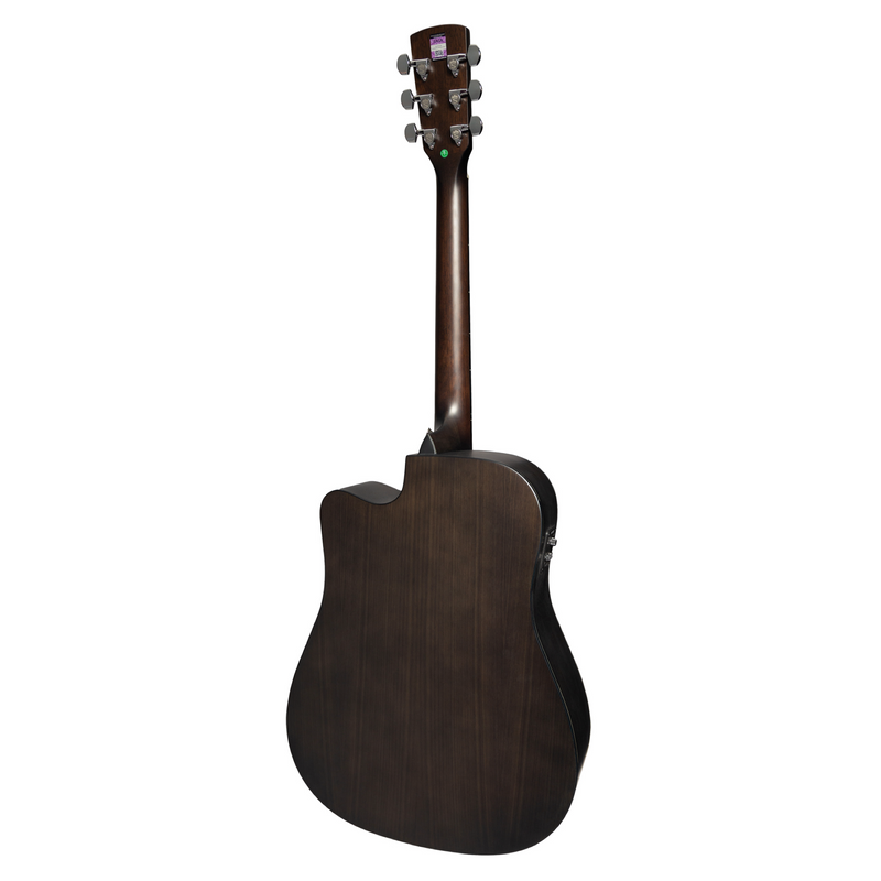 -Saga SF800 Solid Top Folk Cutaway Acoustic-Electric Guitar (Retro)-Living Music