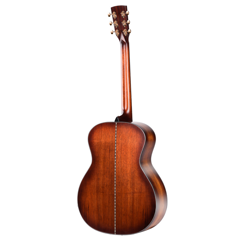 -Saga K1G Solid Koa Black Wood Acoustic-Electric Guitar (Natural)-Living Music