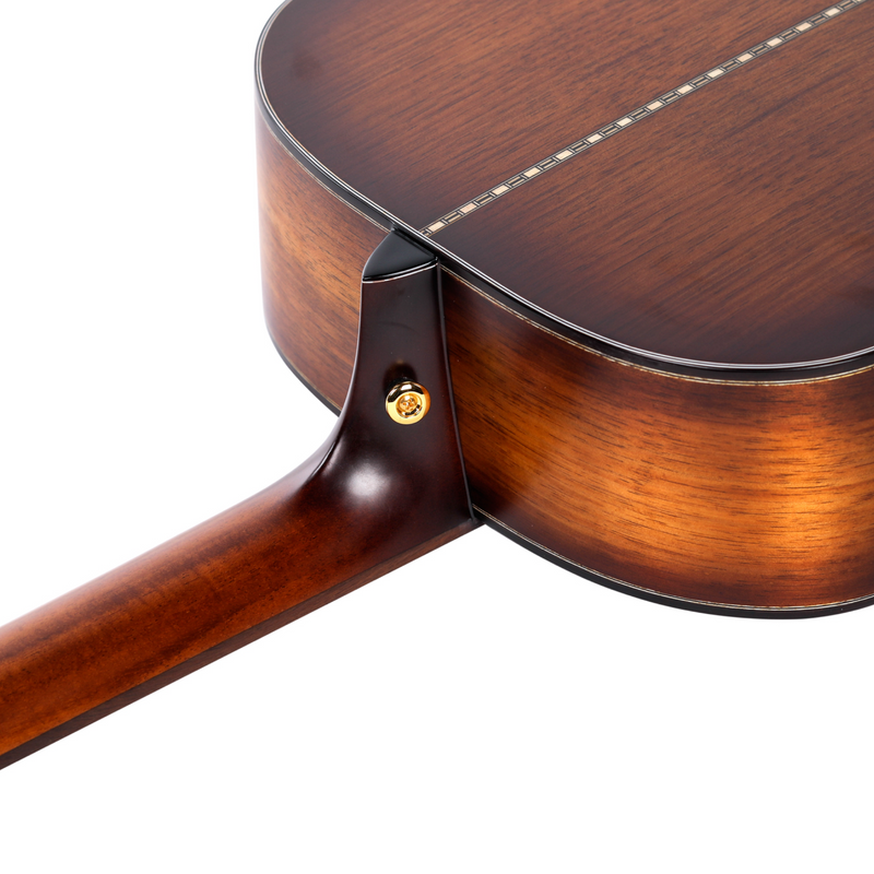 -Saga K1G Solid Koa Black Wood Acoustic-Electric Guitar (Natural)-Living Music