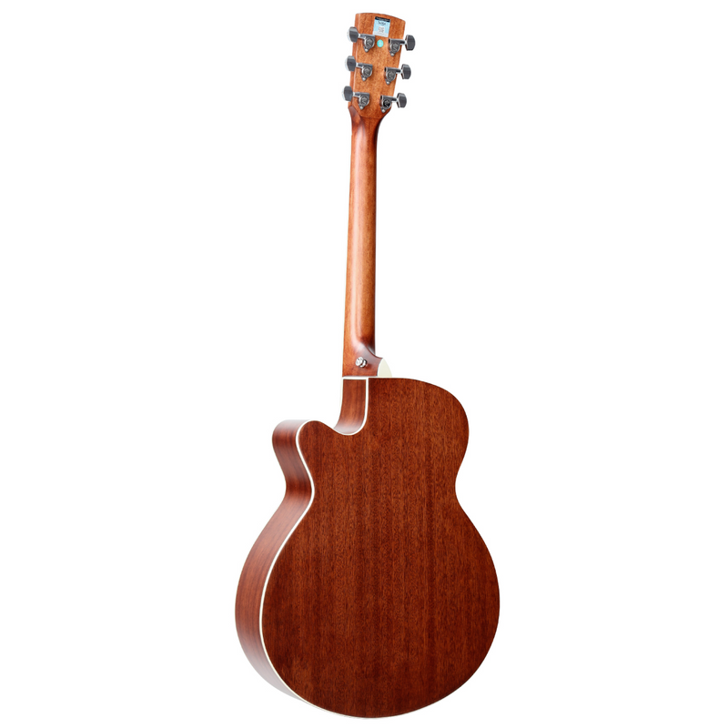 -Saga '700 Series' Engelmann Spruce Folk Acoustic-Electric Cutaway Guitar (Natural)-Living Music