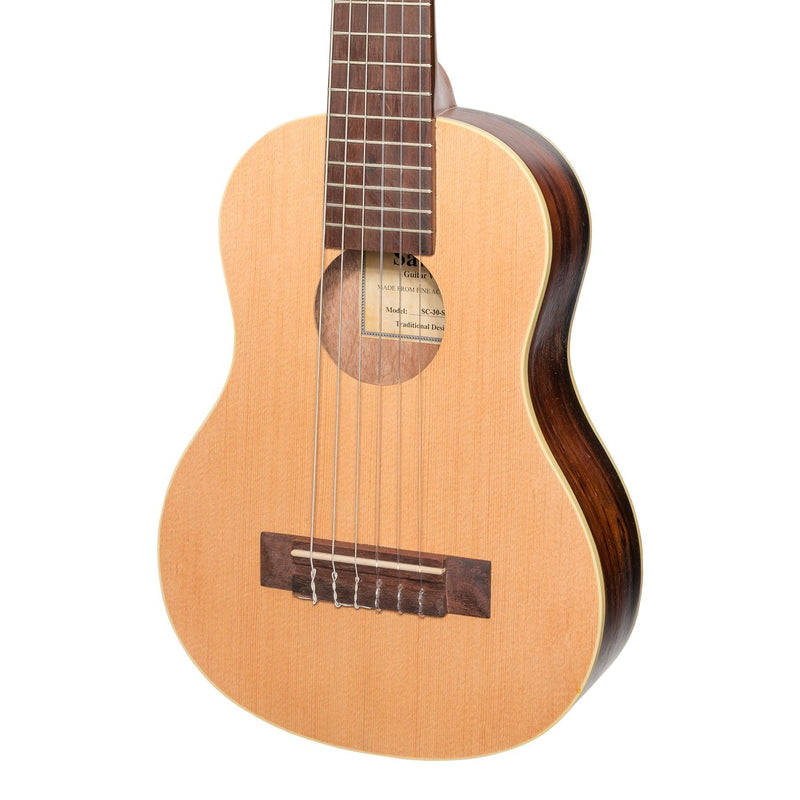 SS-C30-SR-Sanchez 1/4 Size Student Classical Guitar with Gig Bag (Spruce/Rosewood)-Living Music