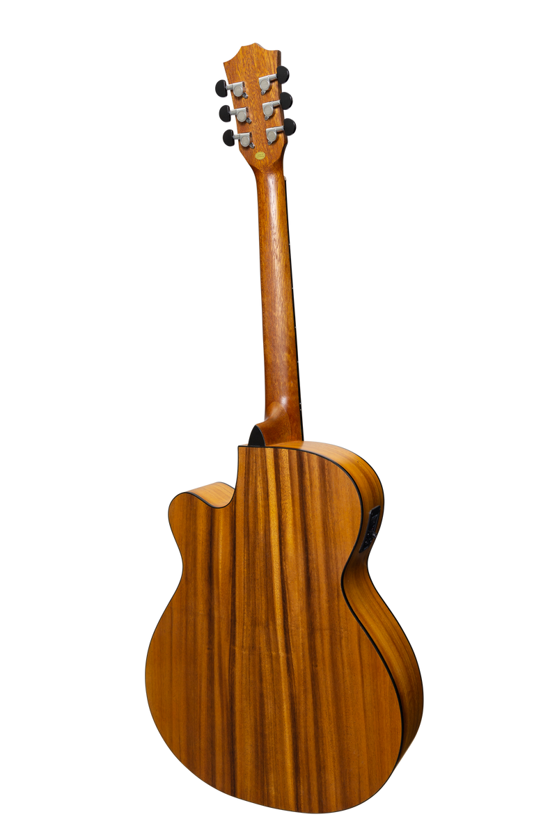 -Sanchez Acoustic-Electric Small Body Cutaway Guitar Pack (Spruce/Acacia)-Living Music