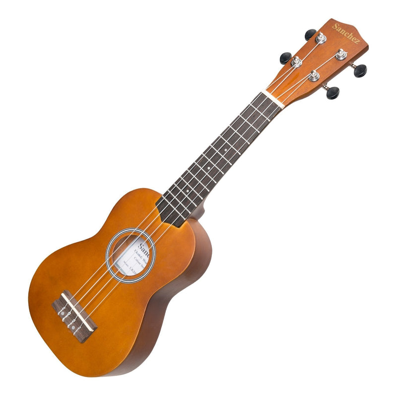 -Sanchez 'Colour Series' Soprano Ukulele (Natural Satin)-Living Music