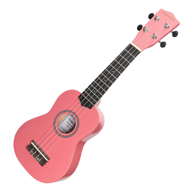 -Sanchez 'Colour Series' Soprano Ukulele (Pink)-Living Music