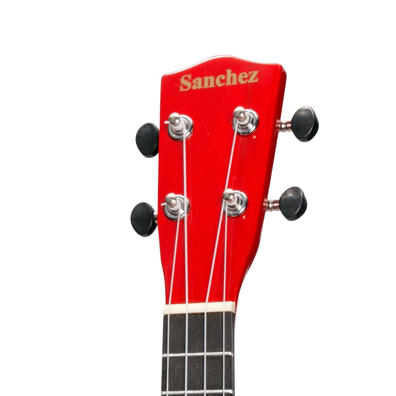 -Sanchez 'Colour Series' Soprano Ukulele (Red)-Living Music