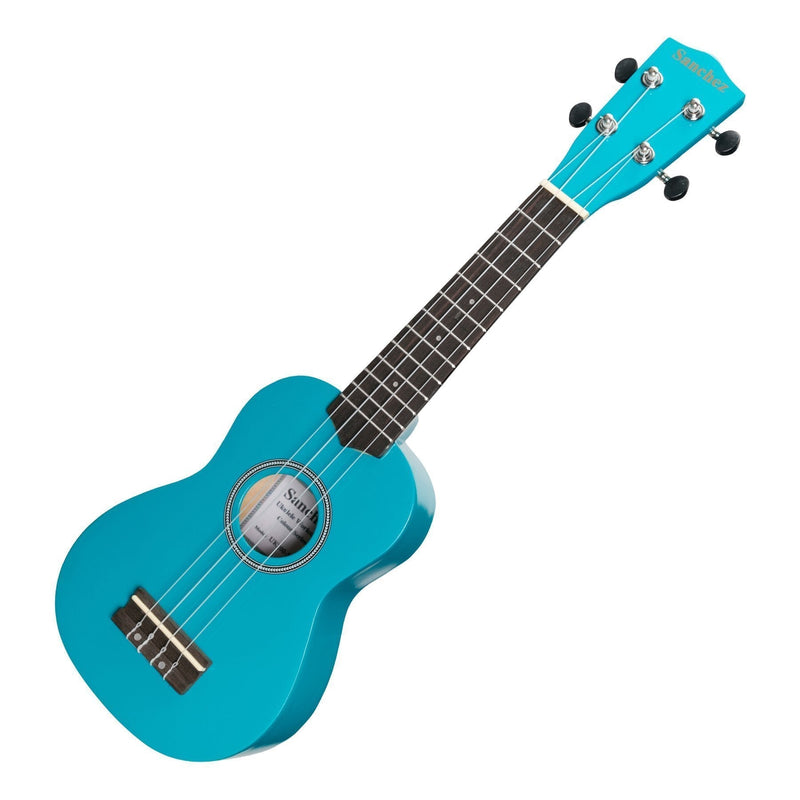 -Sanchez 'Colour Series' Soprano Ukulele (Sky Blue)-Living Music