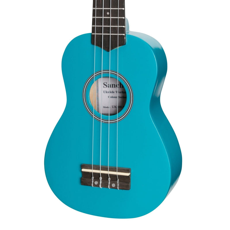 -Sanchez 'Colour Series' Soprano Ukulele (Sky Blue)-Living Music