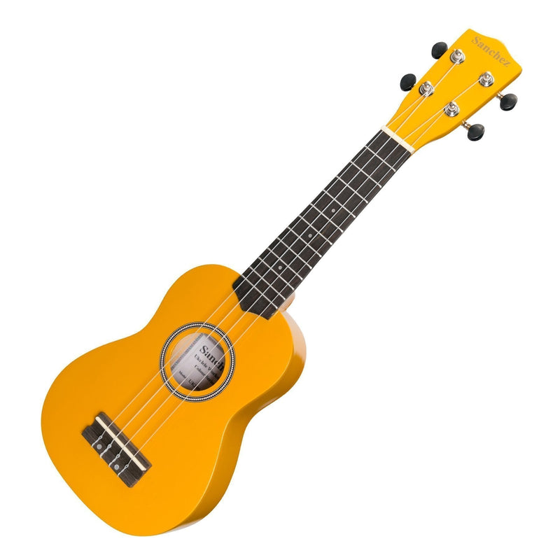 -Sanchez 'Colour Series' Soprano Ukulele (Yellow)-Living Music