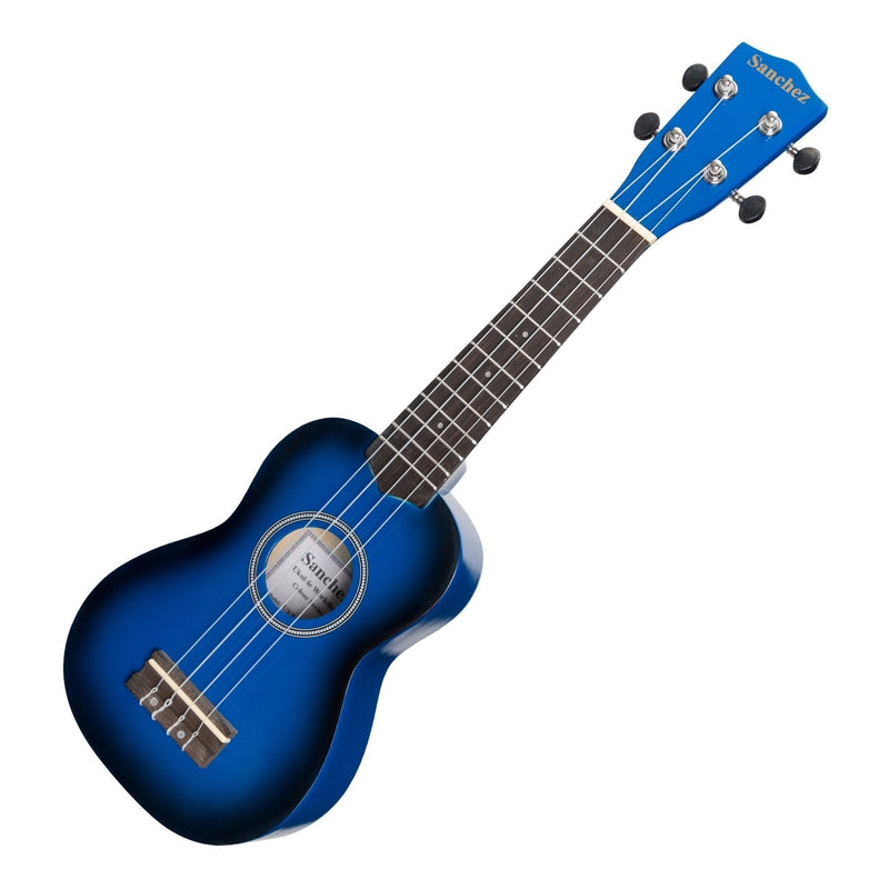 -Sanchez 'Colourburst Series' Soprano Ukulele (Dark Blueburst)-Living Music