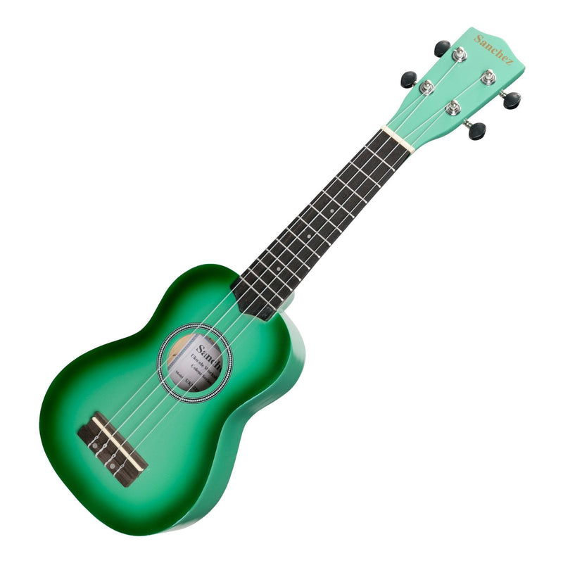 -Sanchez 'Colourburst Series' Soprano Ukulele (Greenburst)-Living Music