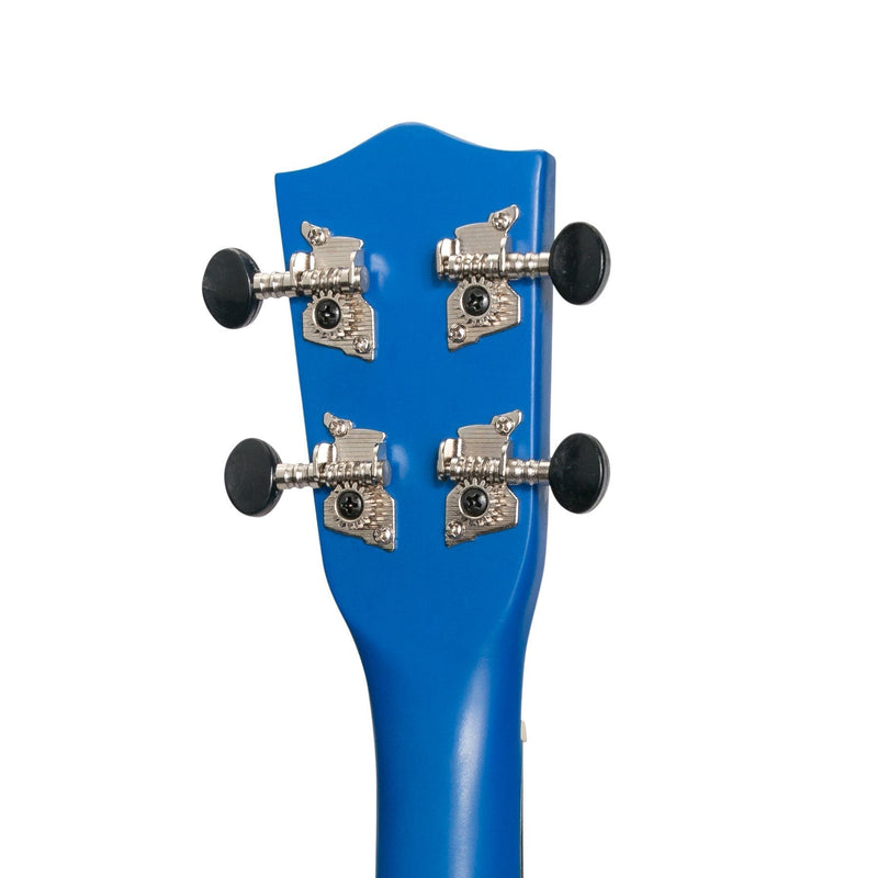 -Sanchez 'Friendly Folk' Soprano Ukulele (Blue/Pattern)-Living Music