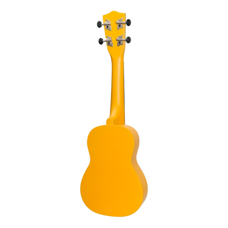 -Sanchez 'Friendly Folk' Soprano Ukulele (Yellow/Hippy)-Living Music