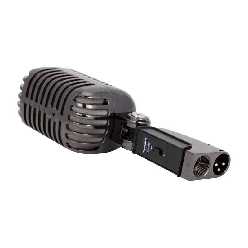 -SoundArt 'Vintage' Dynamic Microphone with Deluxe Carry Case (Black Chrome)-Living Music