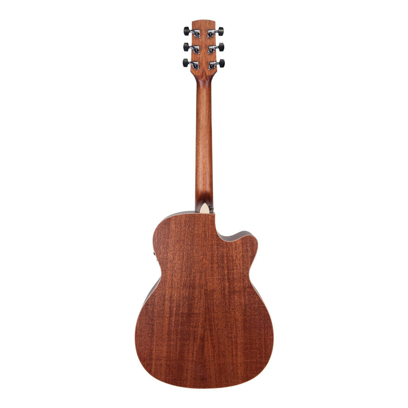 -Timberidge '1 Series' Left Handed Spruce Solid Top Acoustic-Electric Small Body Cutaway Guitar (Natural Satin)-Living Music